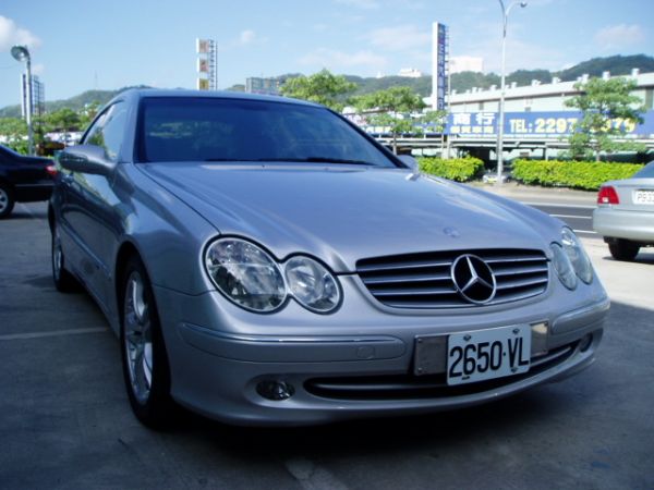 【TACA】2002年 BENZ CLK 240 ELEGANCE 2.6 自排 銀色 全車頂級配備 照片1