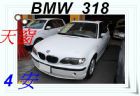 台中市BMW 318 2.0 白色  BMW 寶馬 / 318i中古車