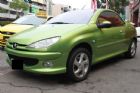 台中市2005 寶獅206CC 1.6 綠 PEUGEOT 寶獅 / 206 CC中古車