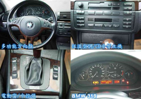 BMW 318I 02年 2.0黑 照片6