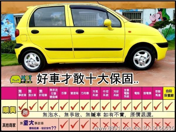 ㊣03年出廠800cc超省油(天窗)小車 照片6