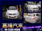 台中市2011年SUZUKI SWIFT 白  SUZUKI 鈴木 / Swift中古車