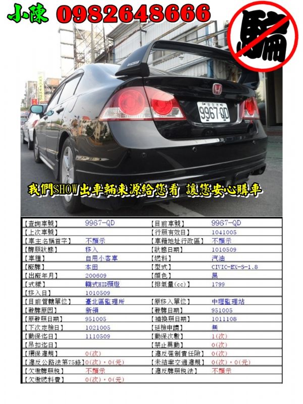 07年HONDA 喜美CIVIC K12 照片2