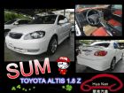 台中市Toyota 豐田  Altis Z 白 TOYOTA 豐田 / Altis中古車