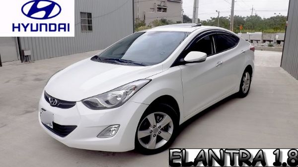 認證車 Elantra 原廠白 天窗頂級 照片1