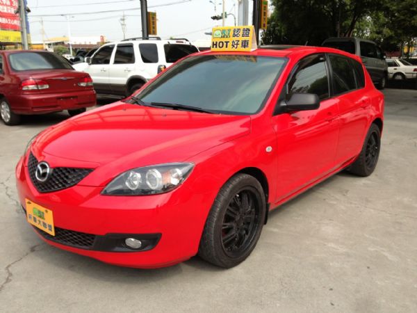 2007 MAZDA3 紅色 進口 全貸 照片1