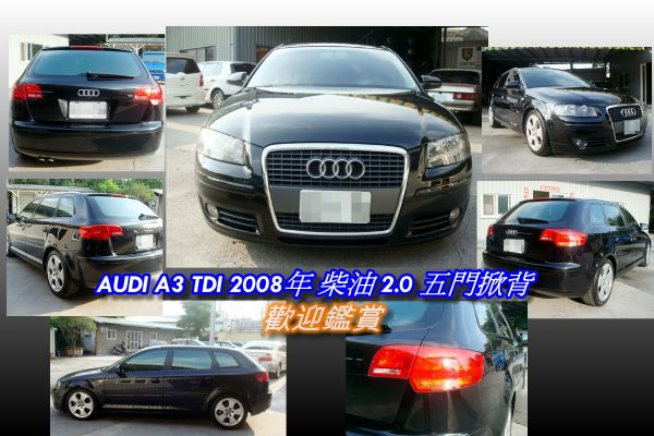 奧迪 AUDI A3 08年 2.0黑 照片2