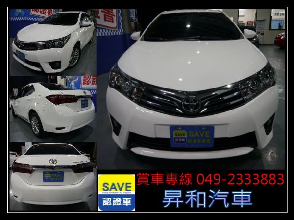 2014年TOYOTA ALTIS 白 照片8