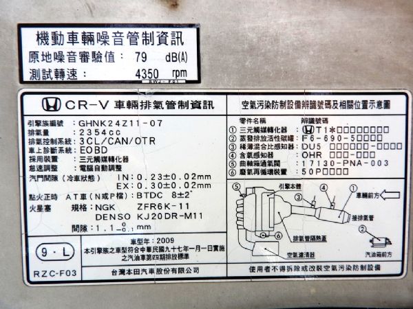 CRV 2.4 4WD 免頭款免保人超貸 照片10